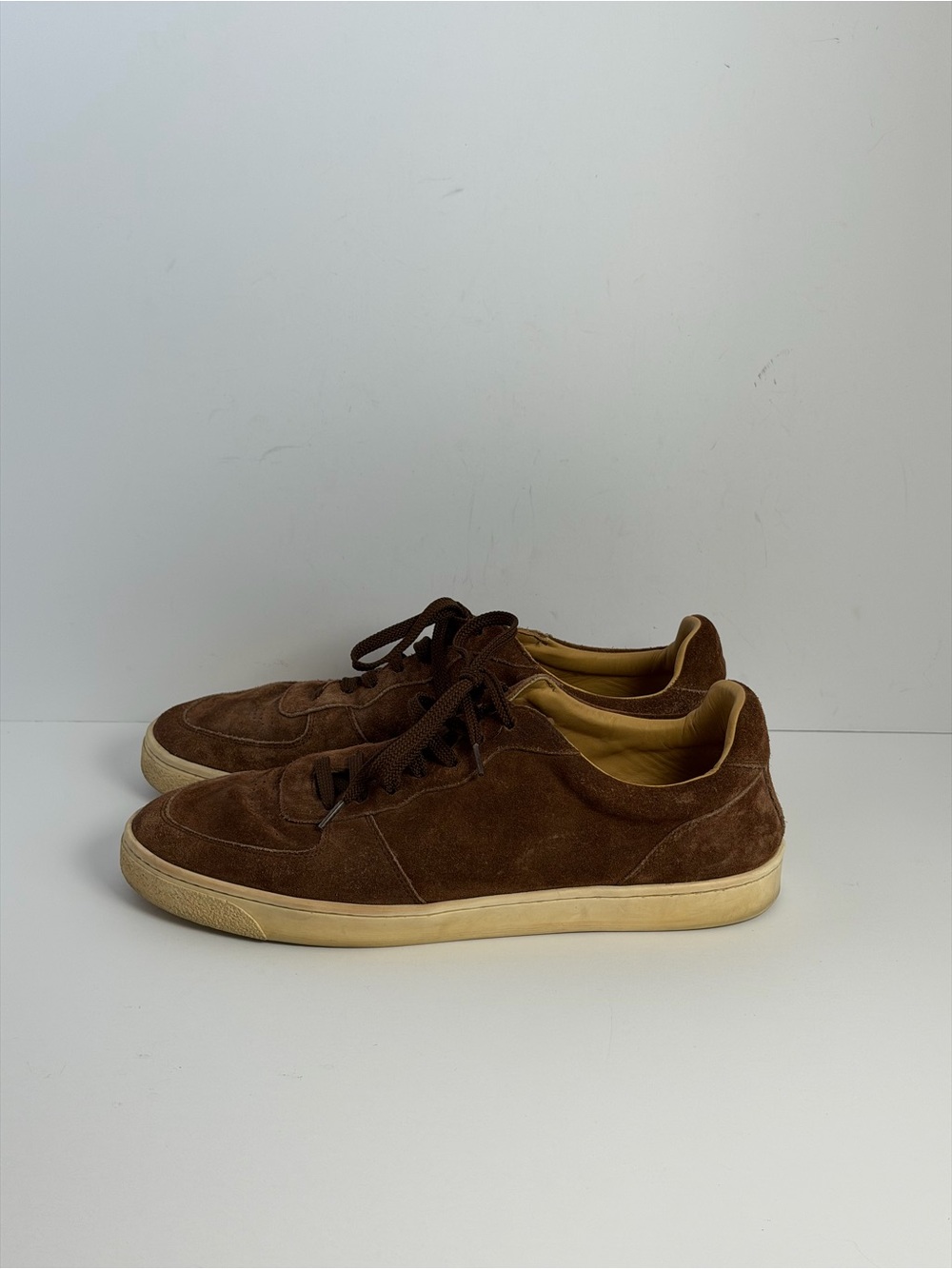 Brunello Cucinelli Brown Suede Low-top Sneakers Size 43